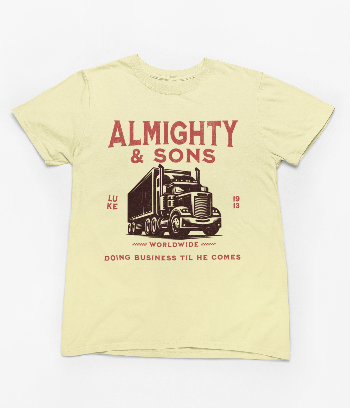 Almighty & Sons Over Sized Cream Tee – 126Xpressions