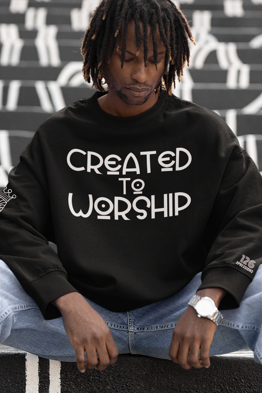 Created to Worship Sweatshirt - Black