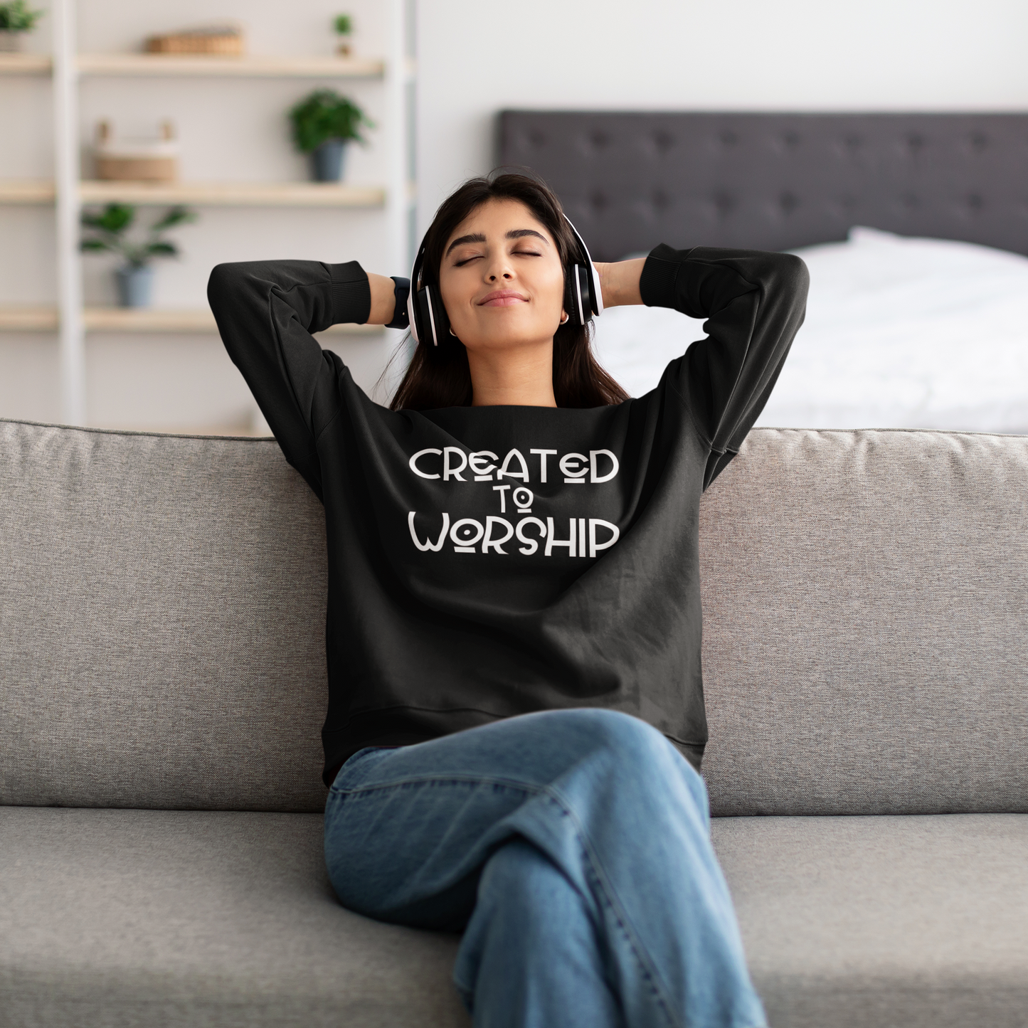 Created to Worship Sweatshirt - Black