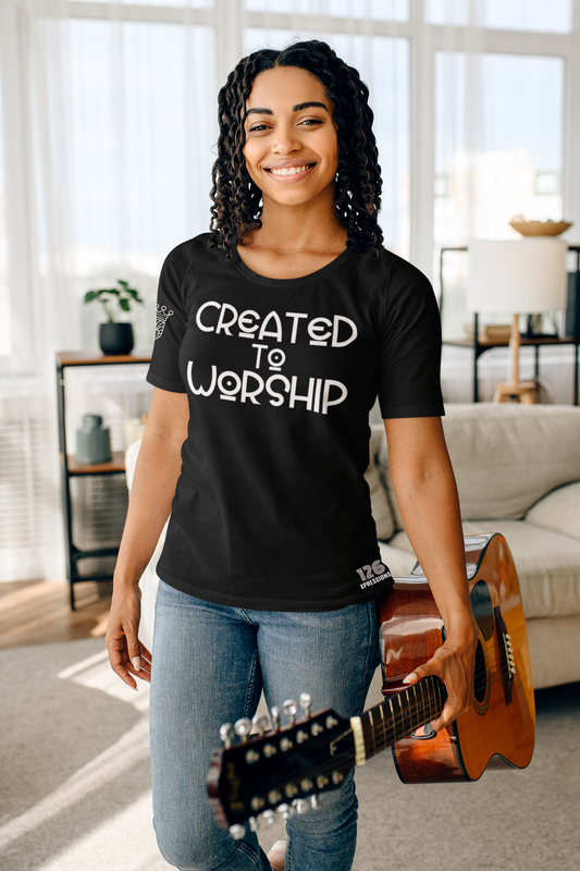 Created to Worship Tee - Black