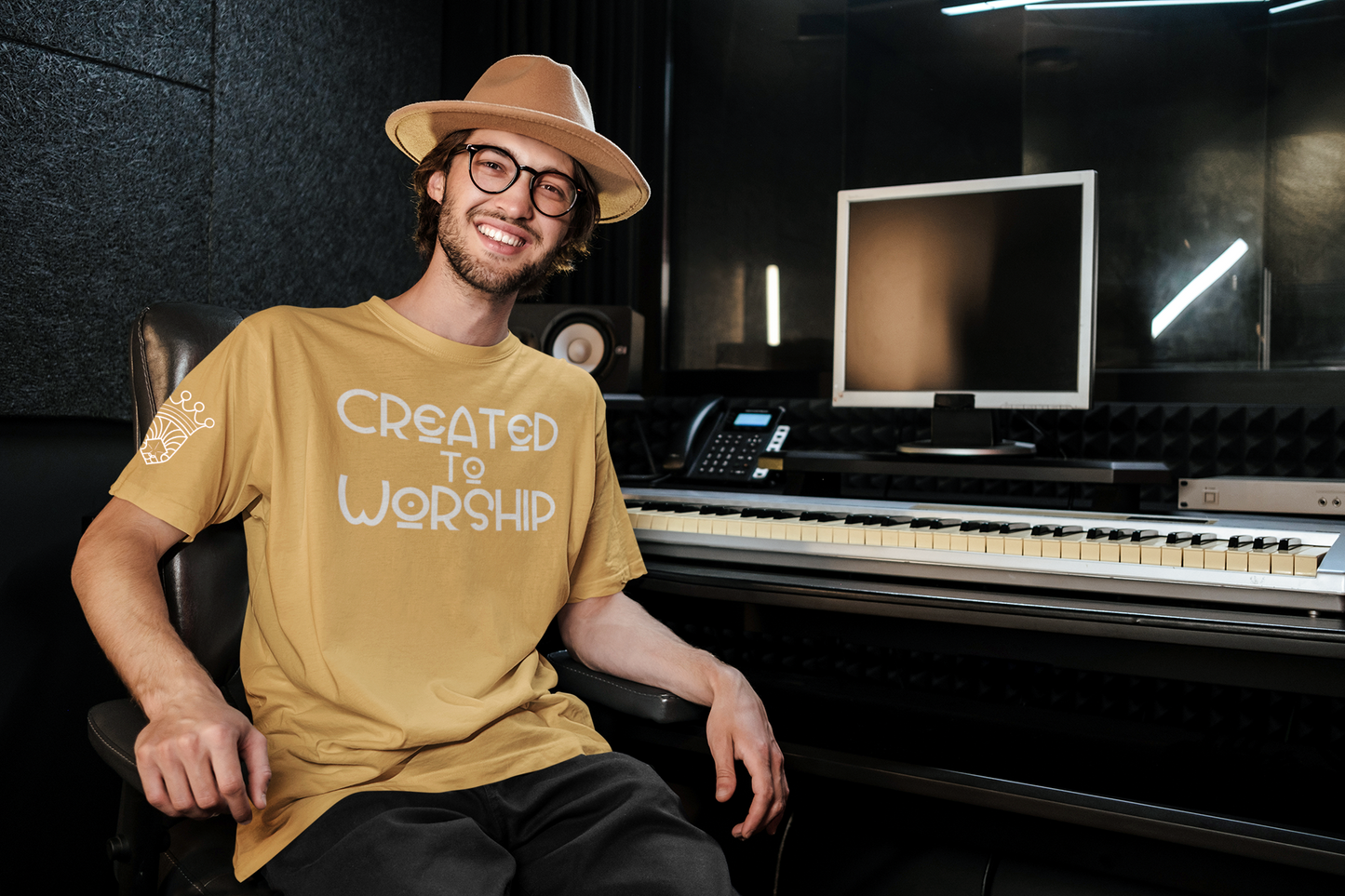 Created to Worship Tee - Tan