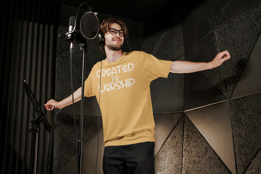 Created to Worship Tee - Tan