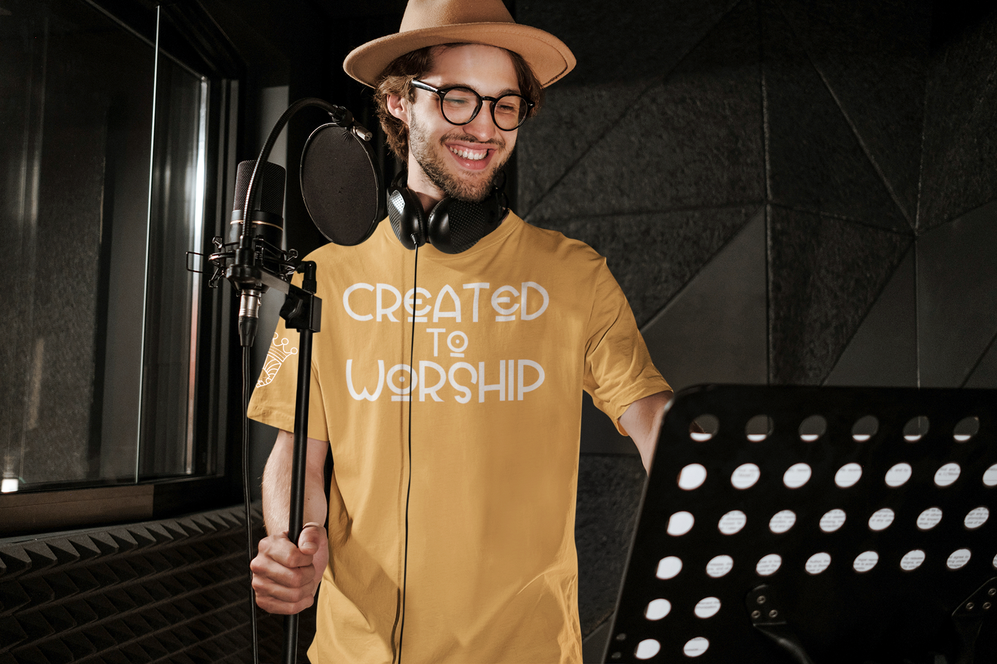 Created to Worship Tee - Tan