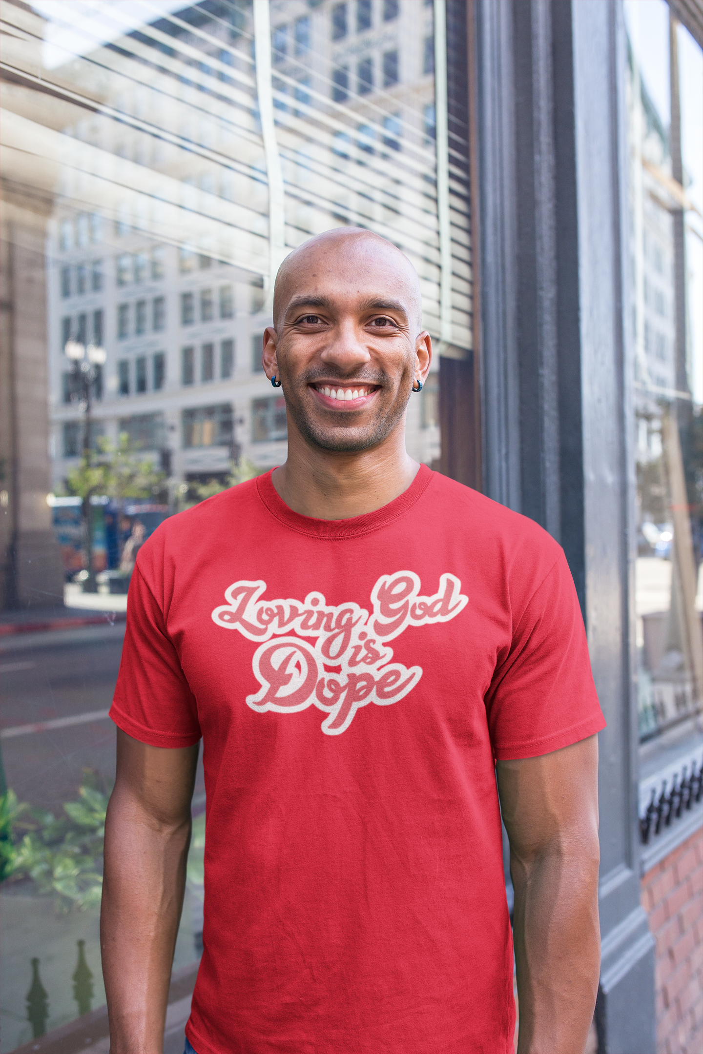 Loving God Is Dope Tee - Red