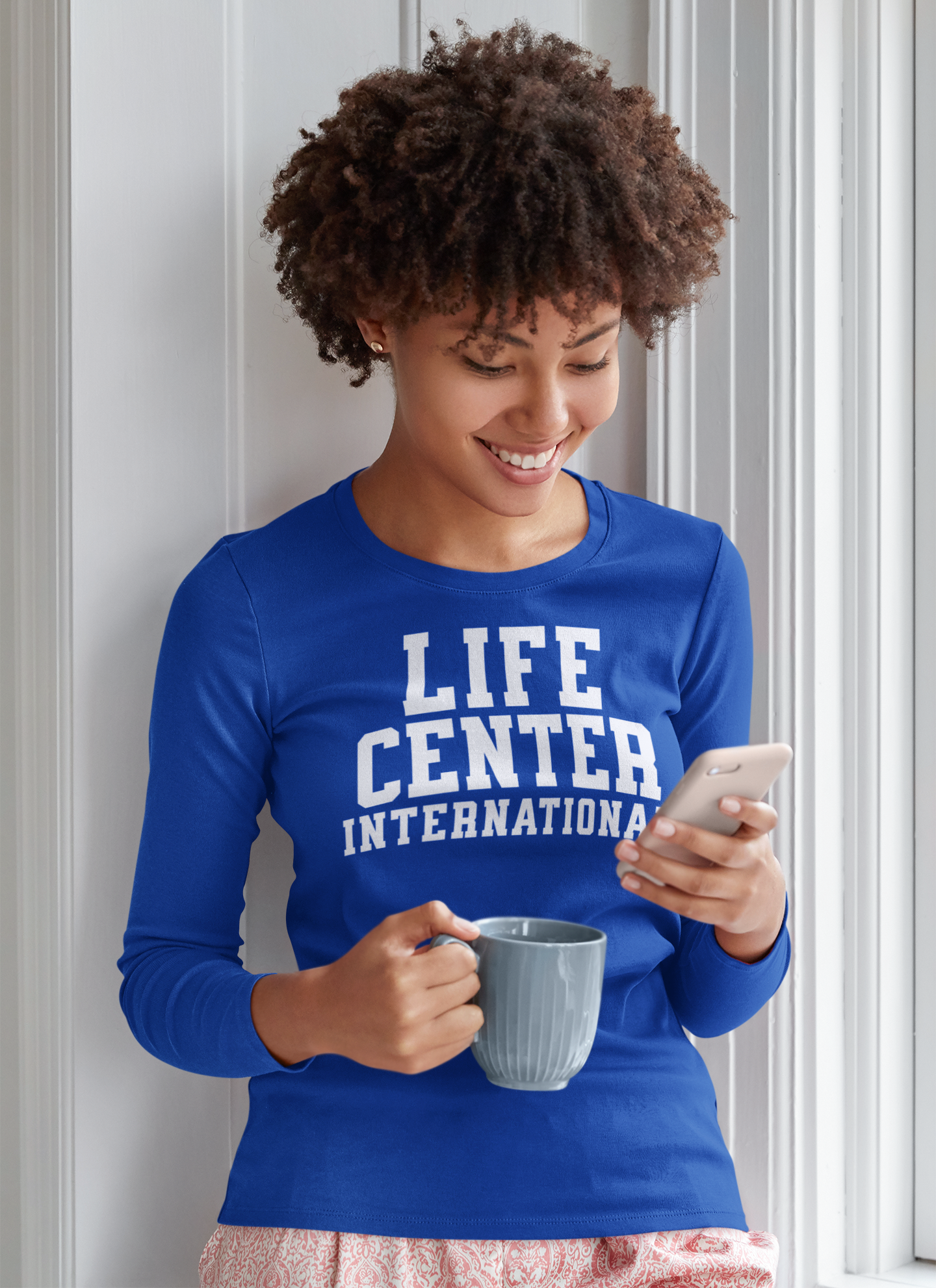 Collegiate - Long Sleeve Tee - Royal Blue
