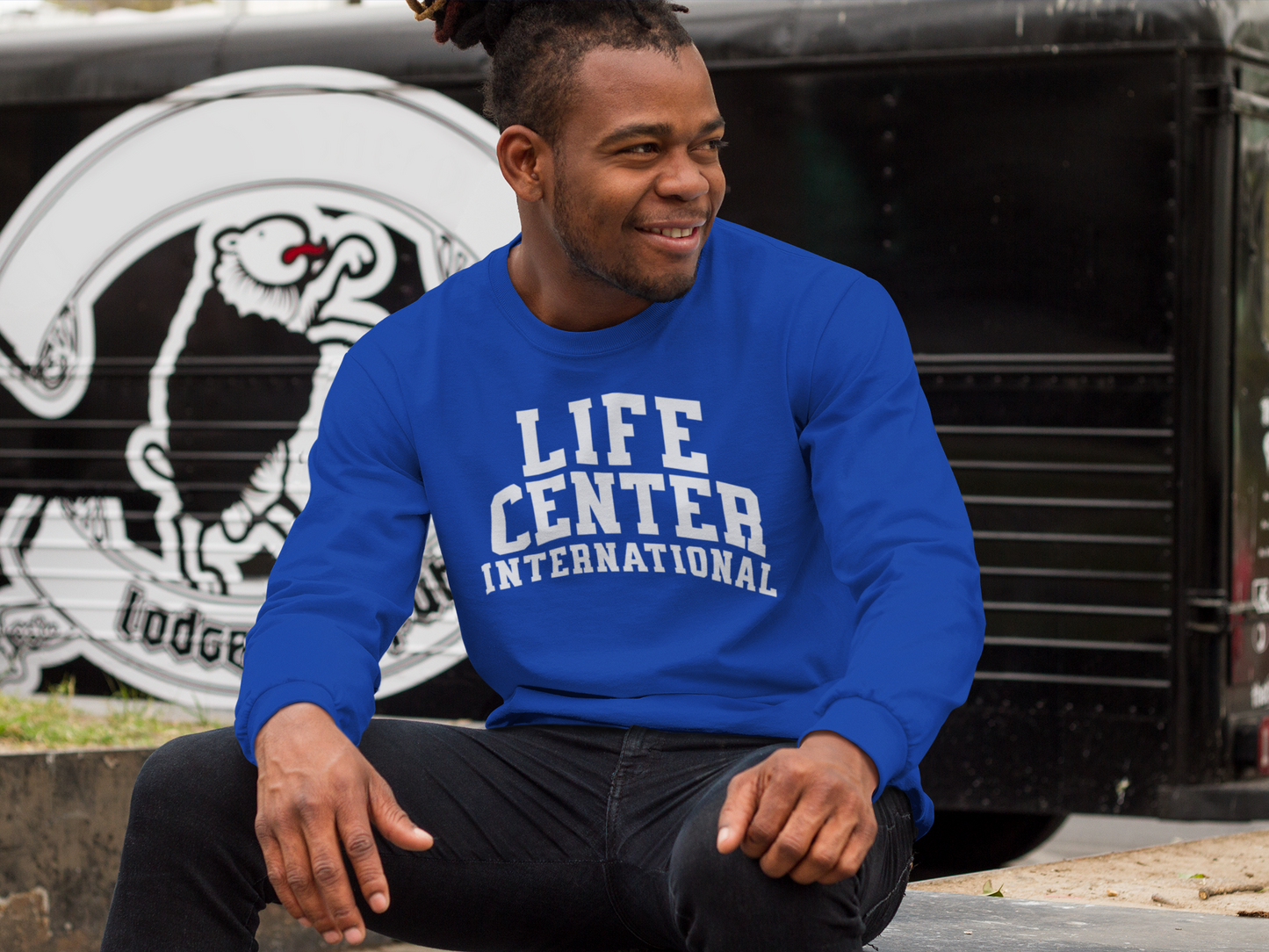 Collegiate - Long Sleeve Tee - Royal Blue
