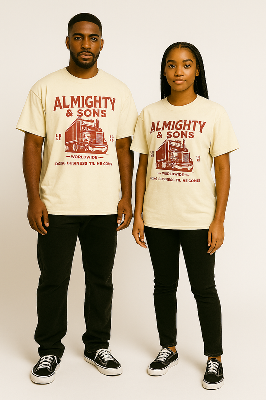 Almighty & Sons Over Sized Cream Tee