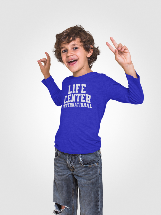 Youth - Collegiate - Long Sleeve Tee - Royal Blue