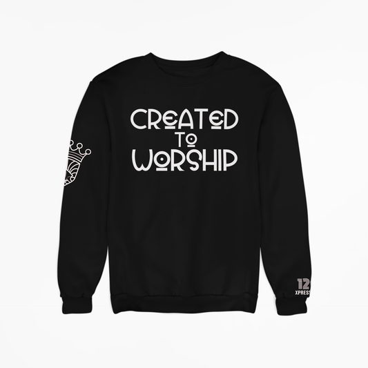 Created to Worship Sweatshirt - Black