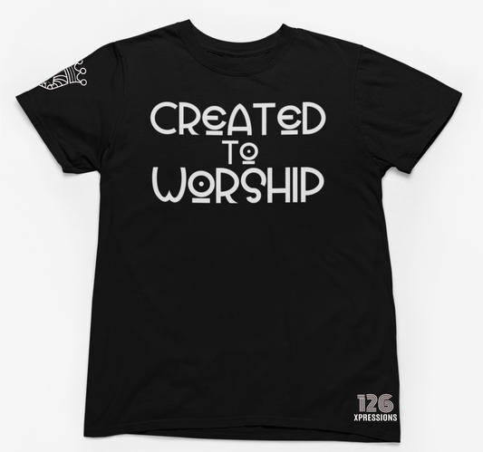 Created to Worship Tee - Black
