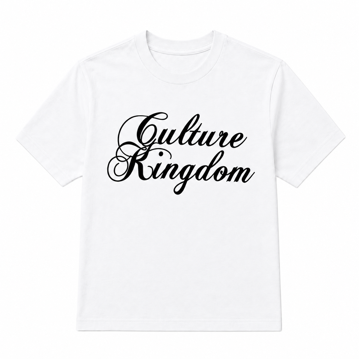 Culture Kingdom Script - Over Sized Cropped Tee