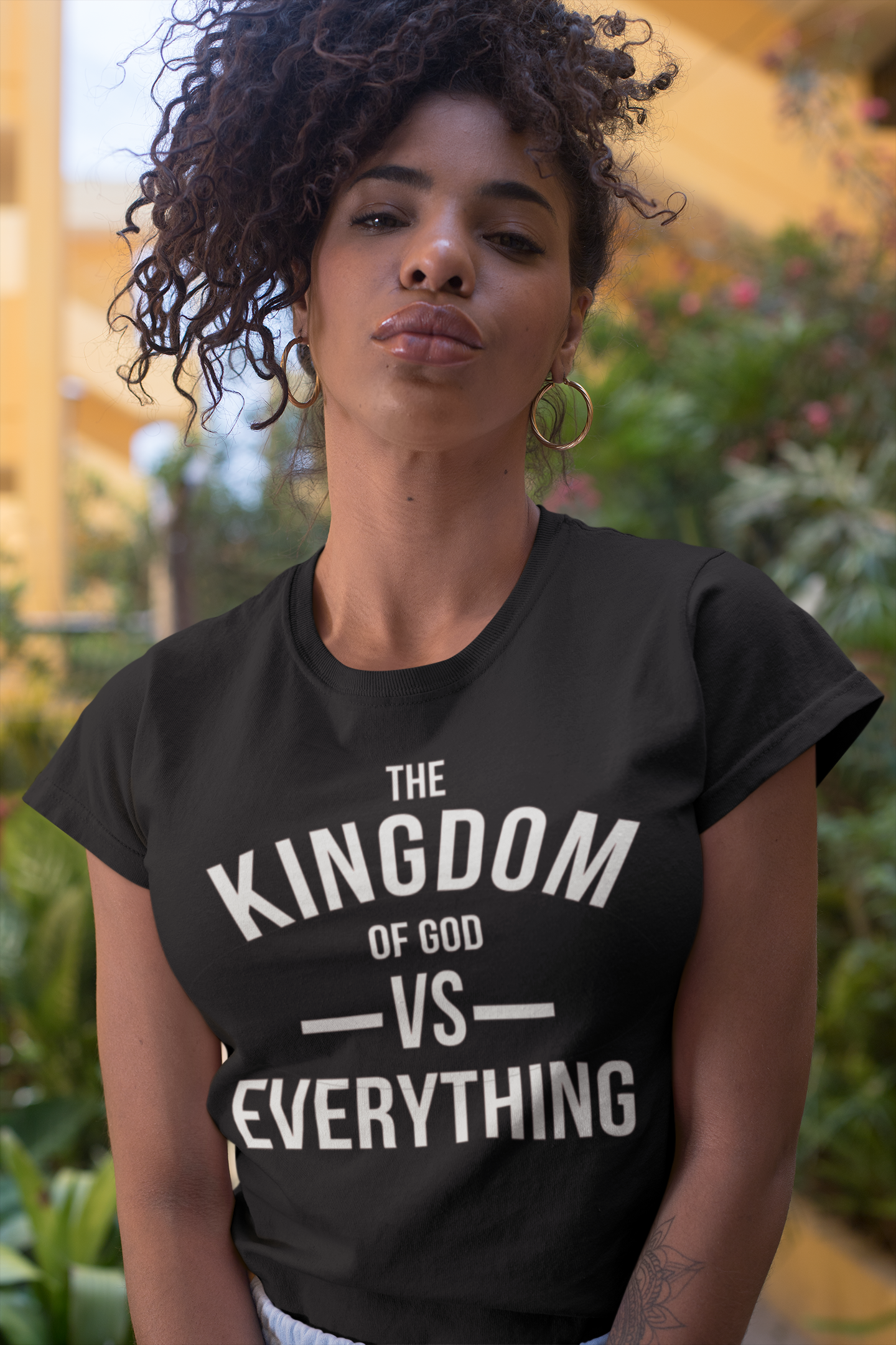 The Kingdom of God vs Everything (Black Tee)